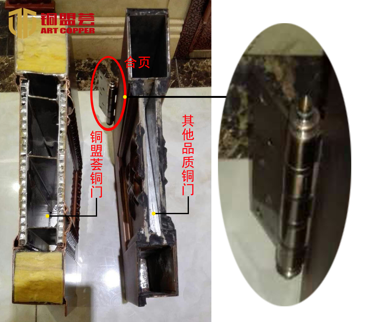 銅盟薈銅門品質對比